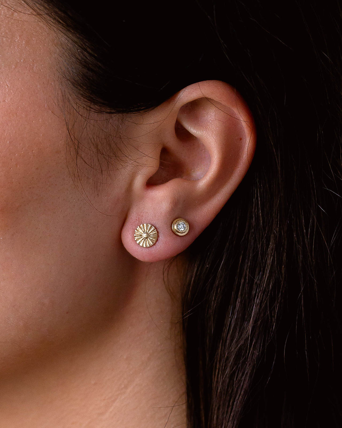 Golden Daisy Studs