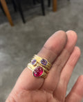 Gemstone Stacking Rings