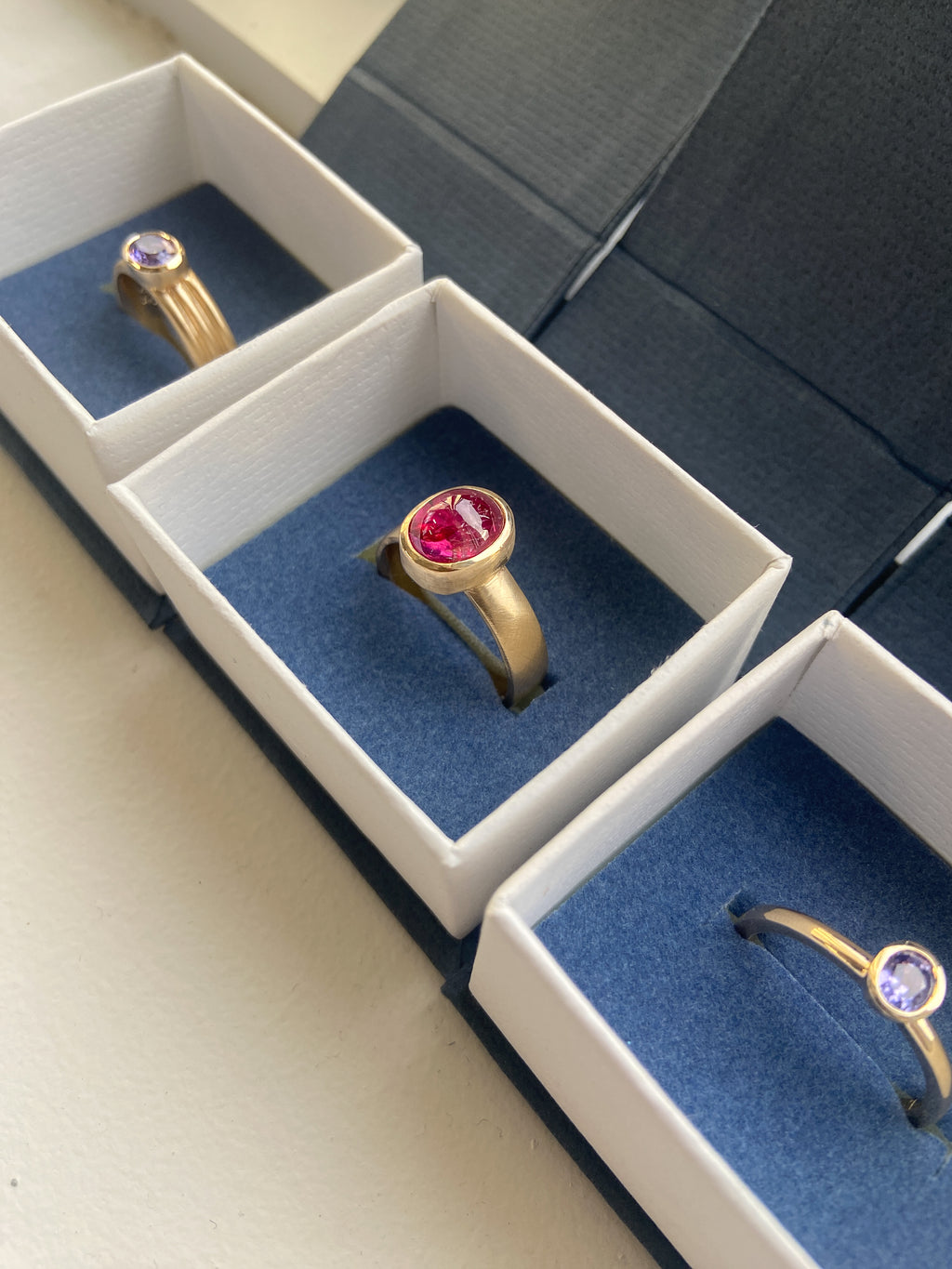 Gemstone Stacking Rings