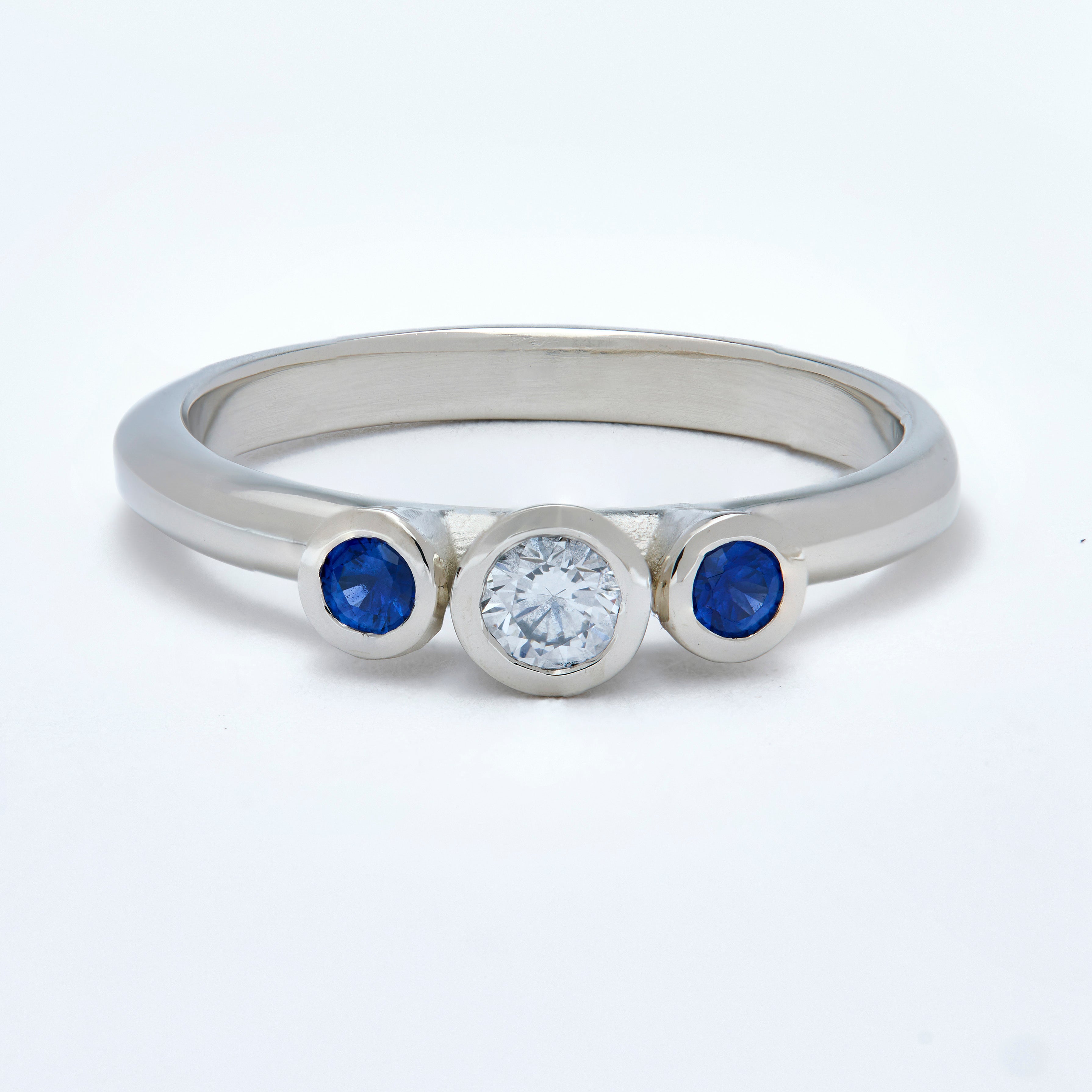 Two Sapphires and a Diamond