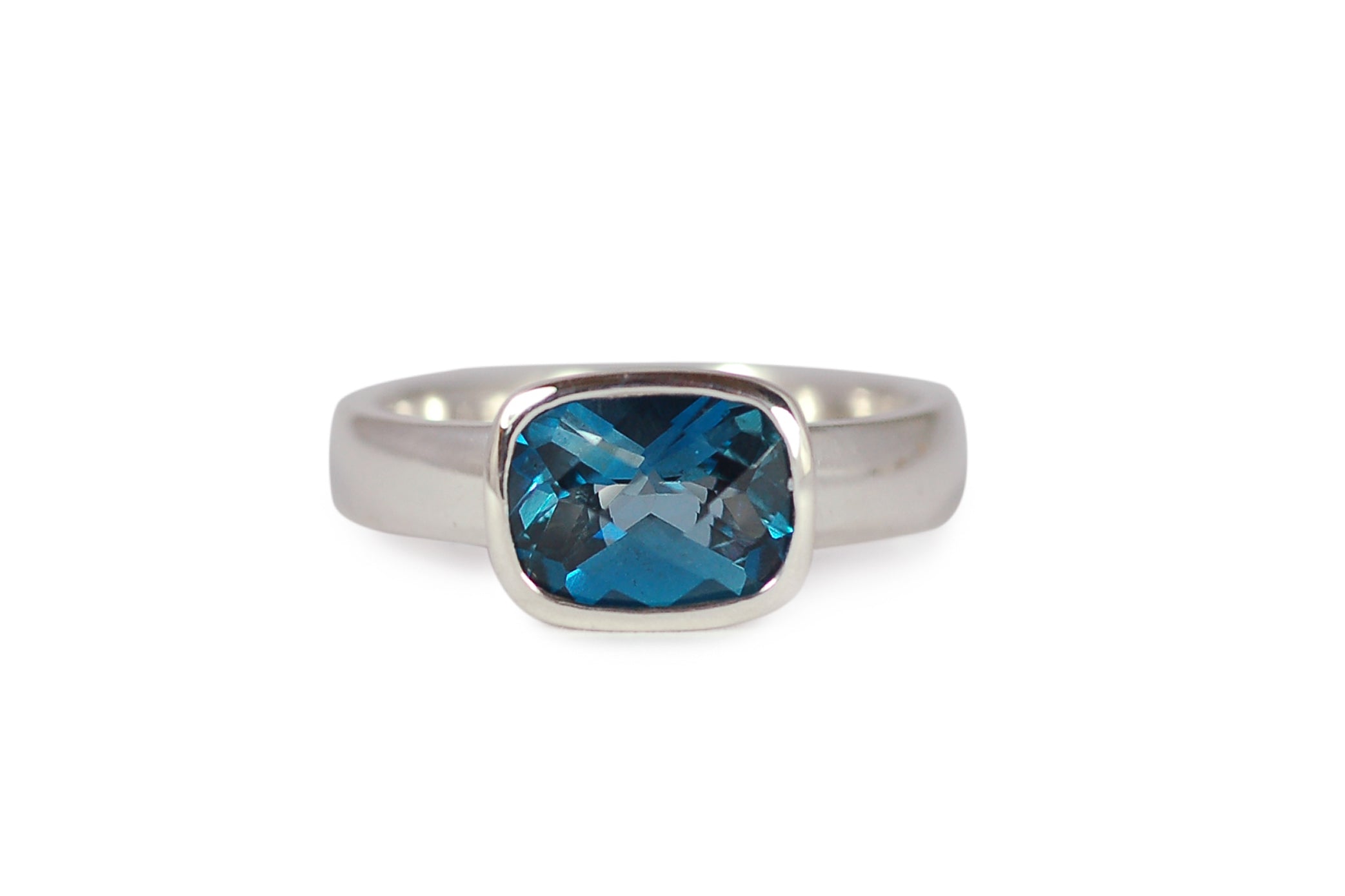 Antique Cut London Blue Topaz