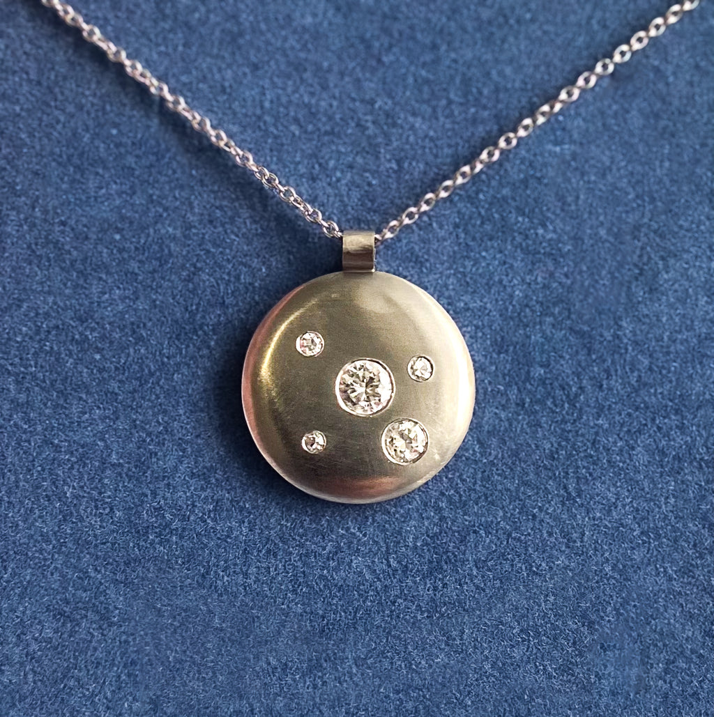 Diamond Disc Pendant