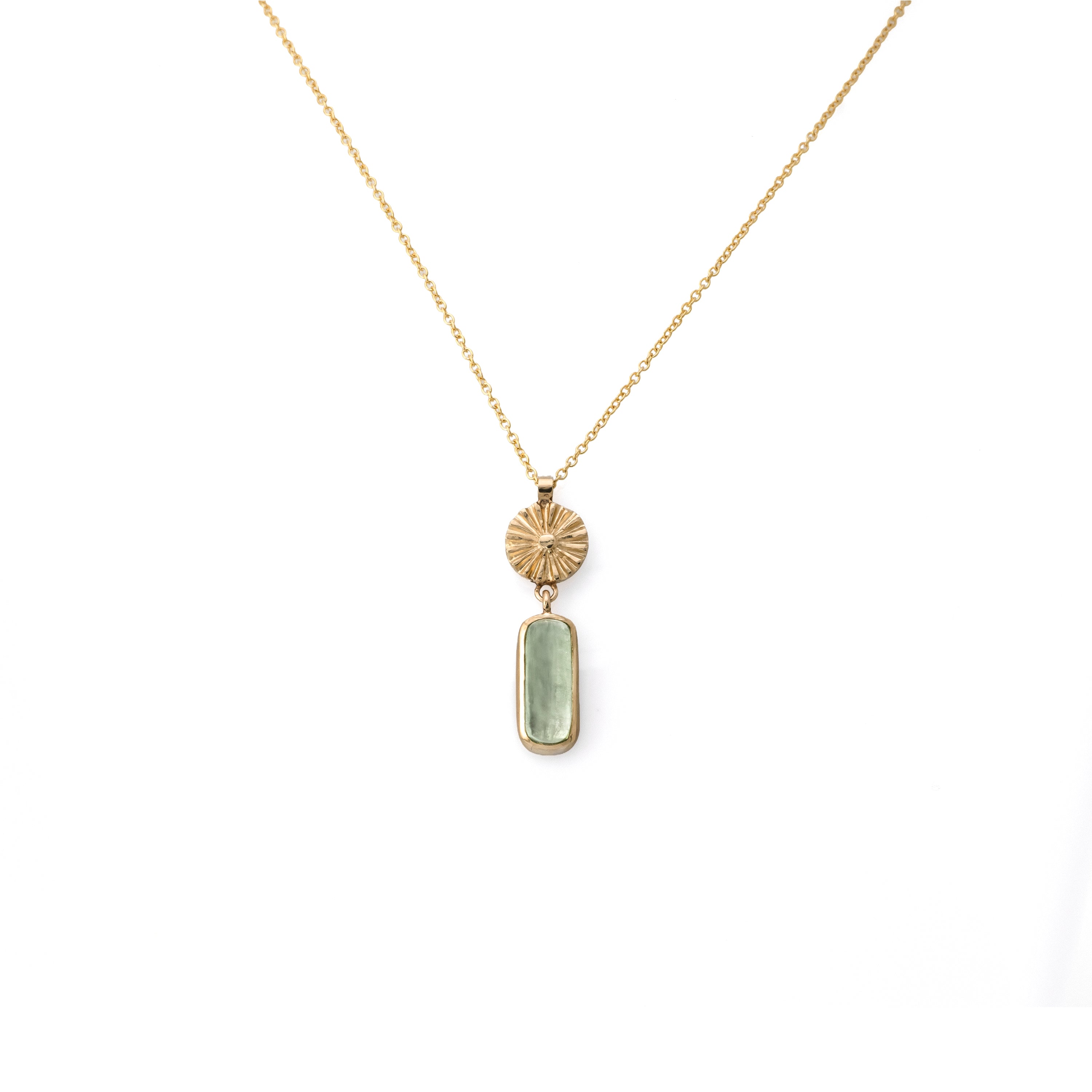Daisy Dew Drop with Tourmaline