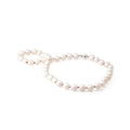 White Pearls with Red Silk