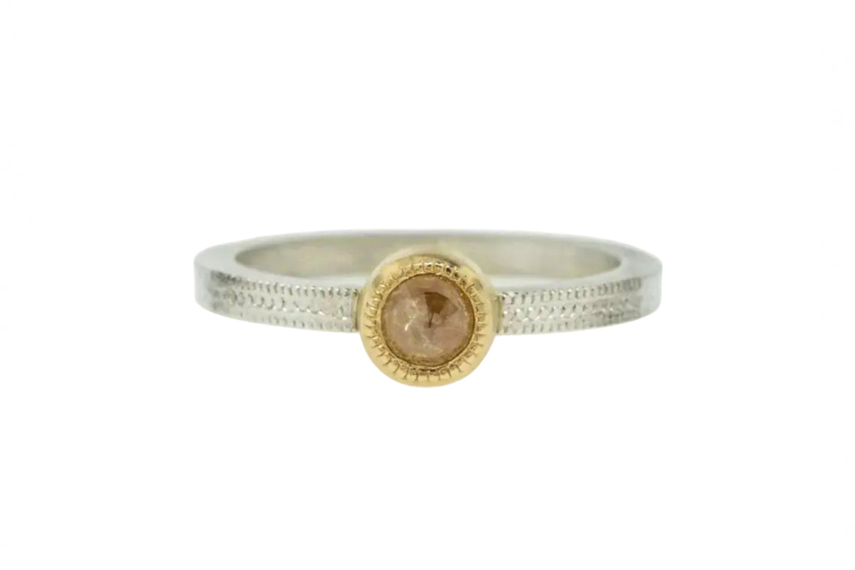 Pinky Orange Diamond Vintage