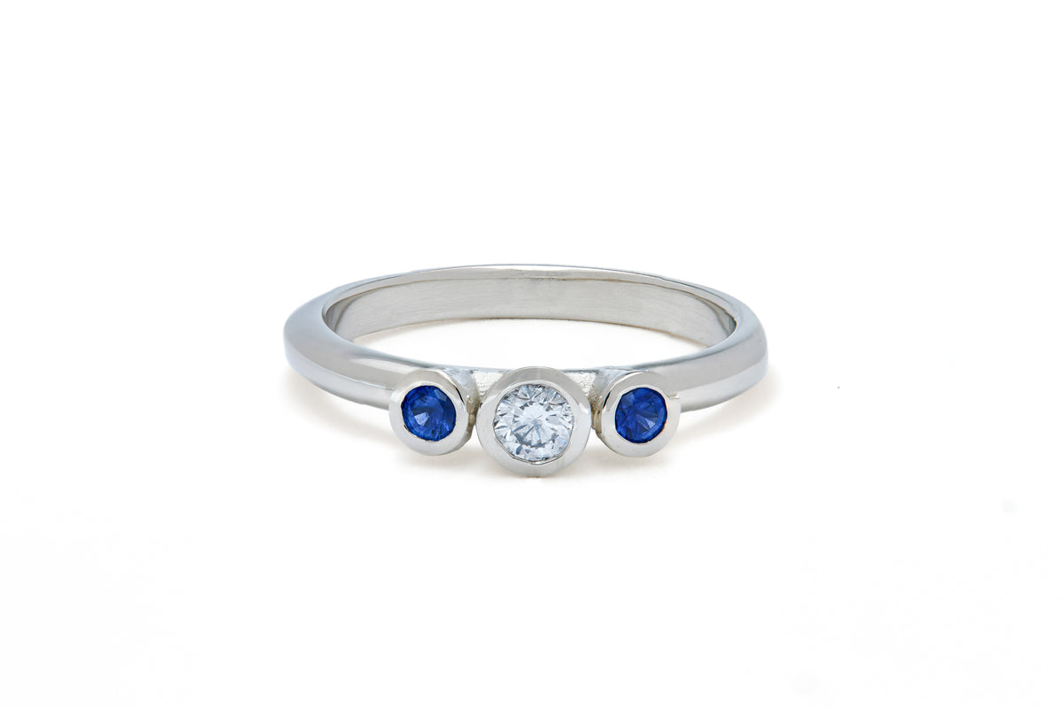 Two Sapphires and a Diamond