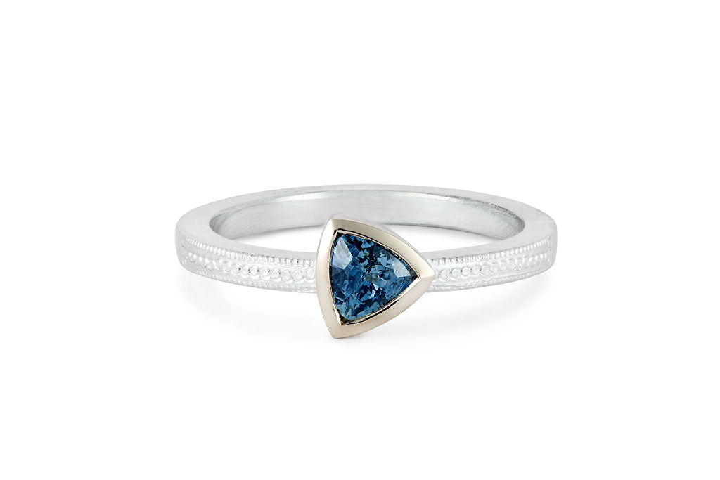 Trillion store sapphire ring