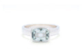 Antique Cushion Cut Prasiolite Ring