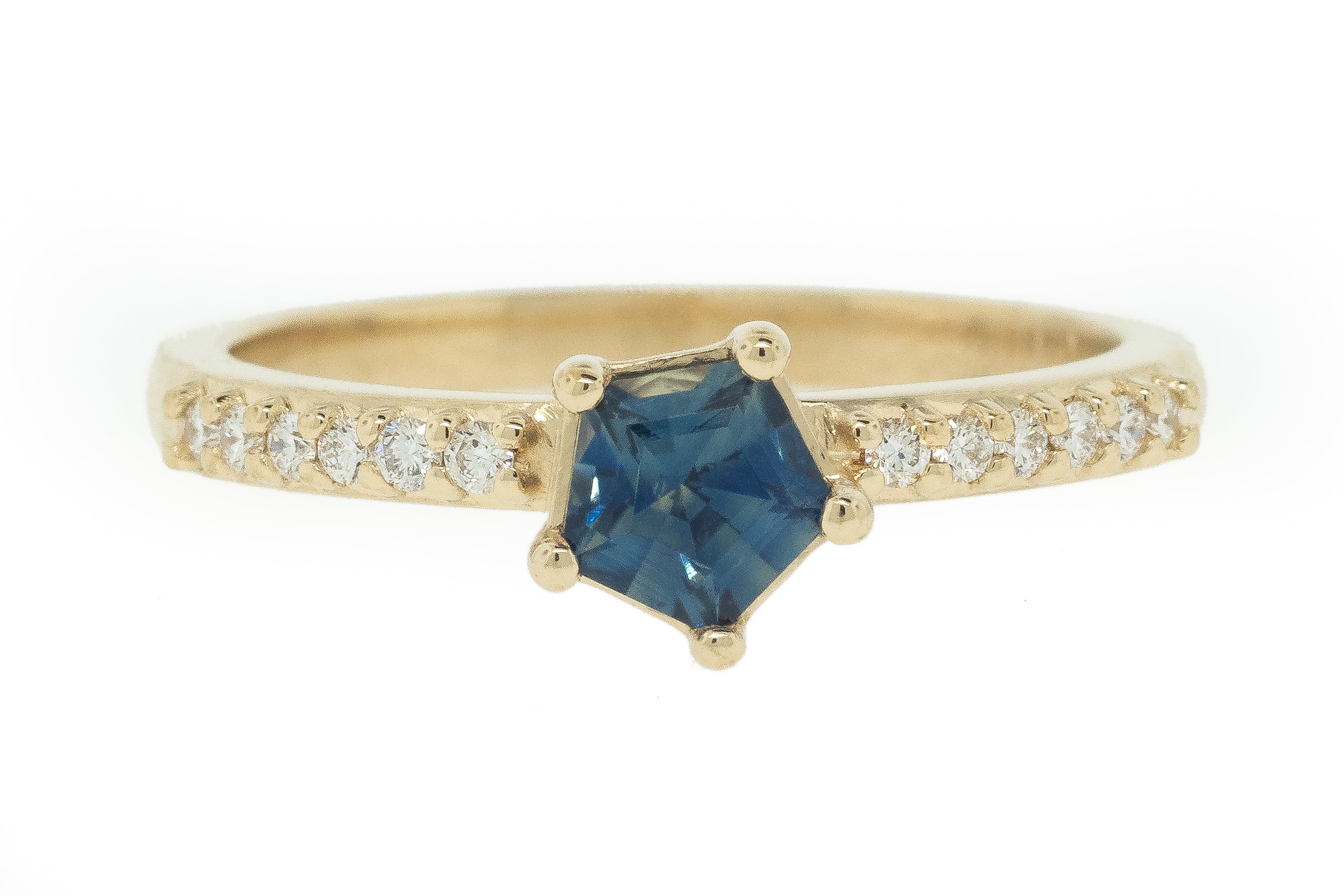 Hexagonal Montana Sapphire