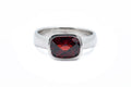 Antique Cushion Cut Garnet Ring