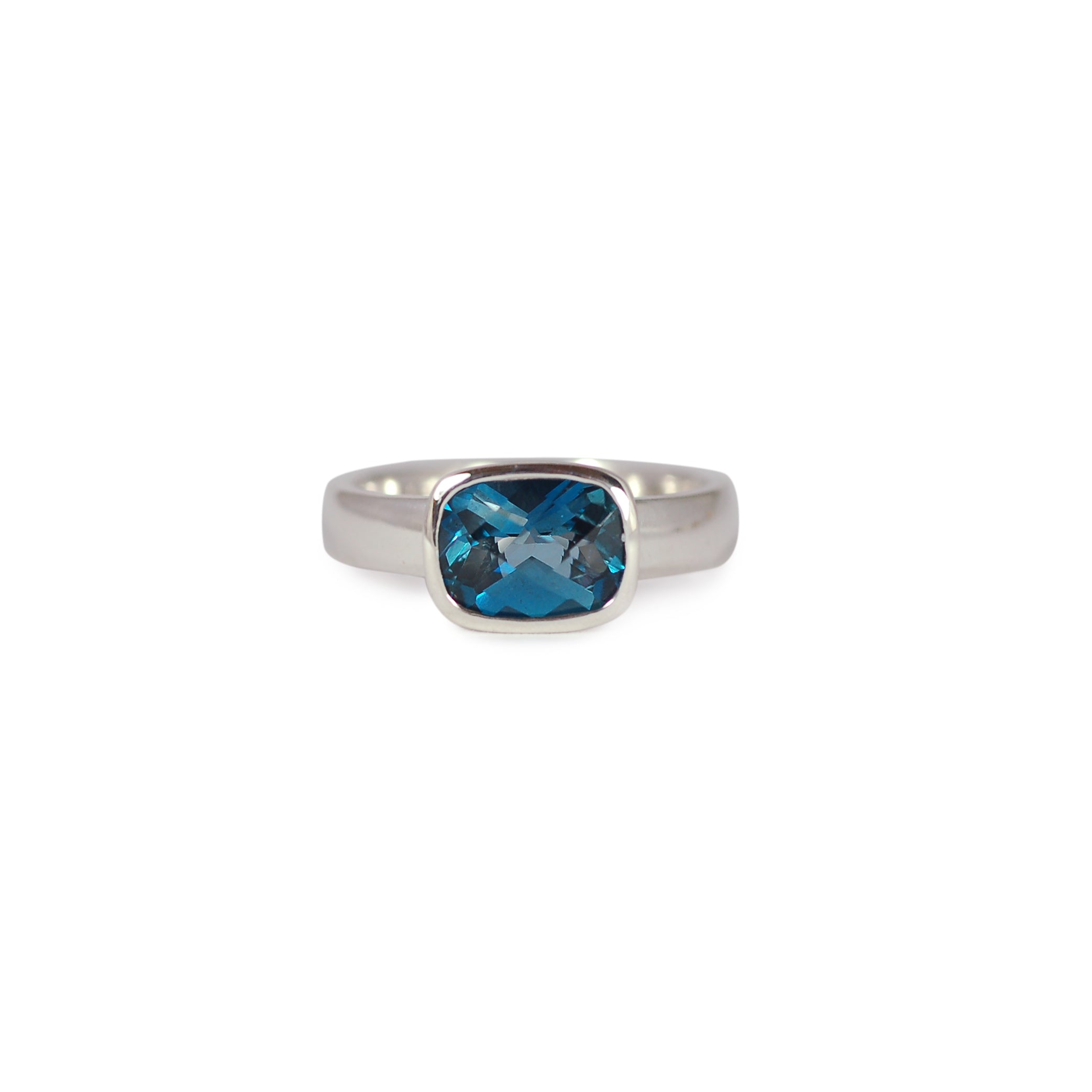 Antique Cut London Blue Topaz