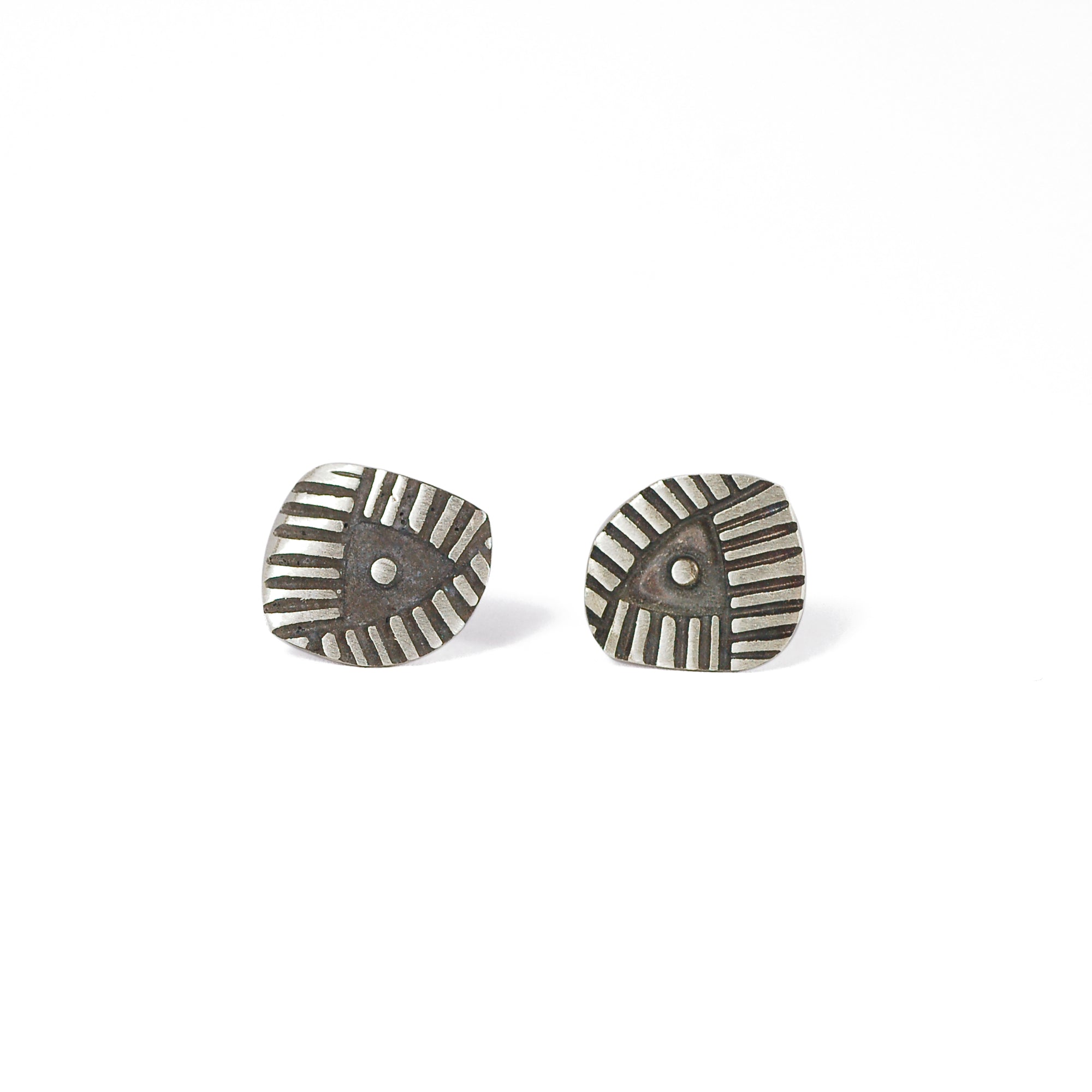 Graphic Rose Studs