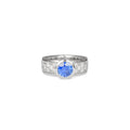 Sapphire and Diamond Engagement Ring
