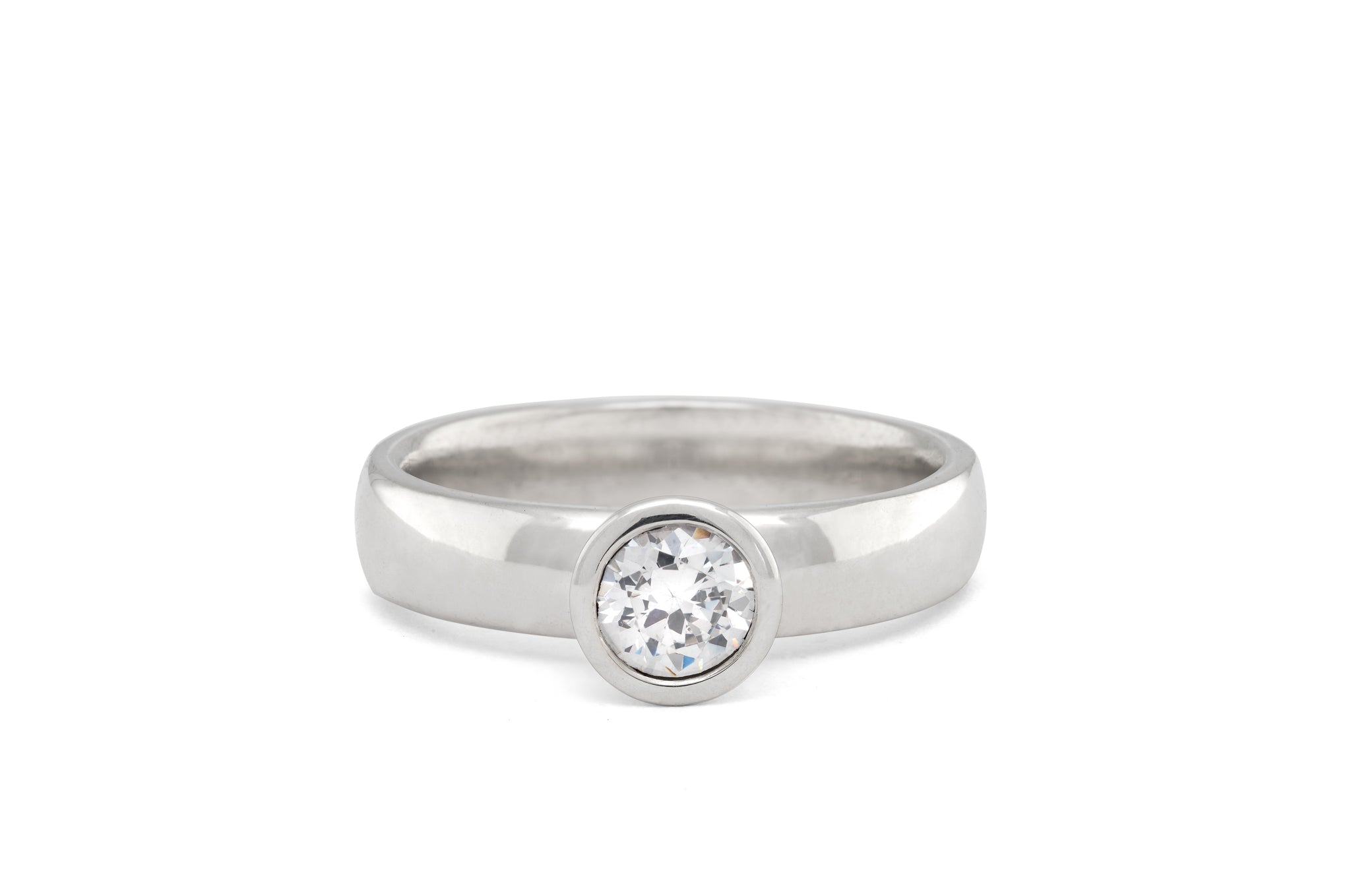 Bezel Set Diamond Ring