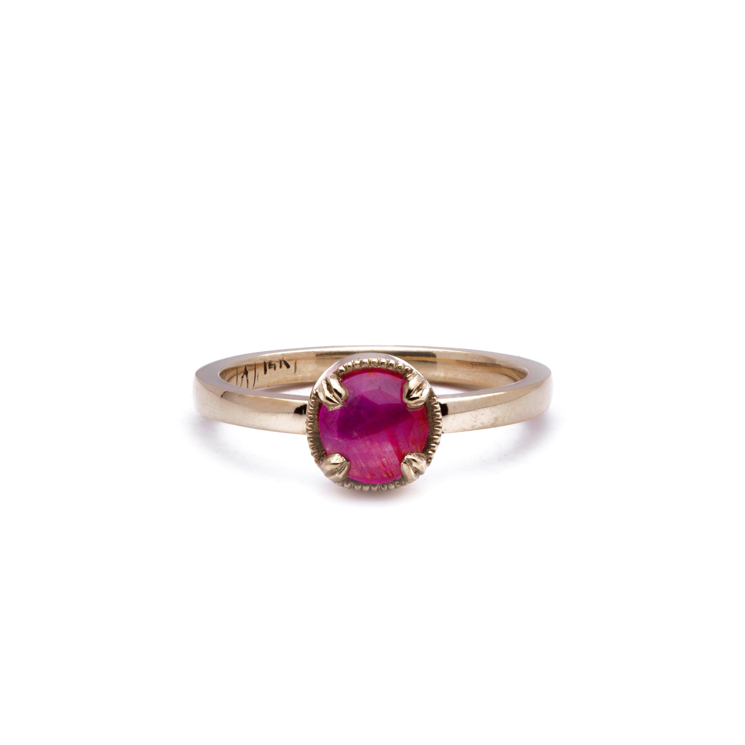 Pink Rose Cut Sapphire